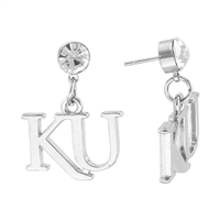 KANSAS 407 | Dangle Logo Charm Earrings