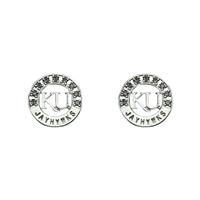 KANSAS 413 | Silver Studded Circle Earrings