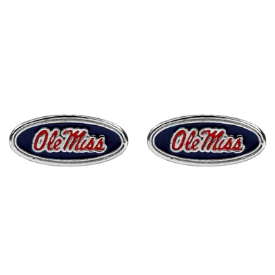 College Fashion University of Mississippi Logo Charms Stud Elise Earrings