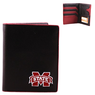 Mississippi State Hipster Wallet Bi-Fold Bulldog Billfold MS