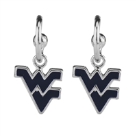 College Fashion West Virginia University Logo Charms Post Dangle Emma Earrings