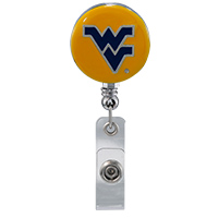 College Fashion West Virginia University Retractable ID Lindy Lanyard Badge Reel