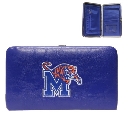 Memphis University College Wallet Clutch Case Blue Tiger Tennessee