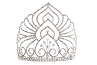 Fashion Bridal Prom Sparkling Diamond Crystals Silver Toned Hair Comb Tiara