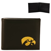 Iowa Men's Bi-fold Wallet Hawkeye Billfold Herky