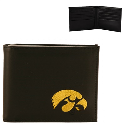 Iowa Men's Bi-fold Wallet Hawkeye Billfold Herky