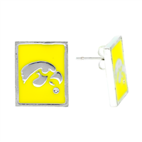 Square Dangle Earrings | Iowa Hawkeyes