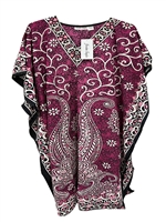 Fashion Paisley Printed Long African Muu Kaftan Dashiki Dress