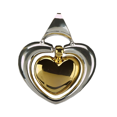 Gold & Silver Heart Pendant