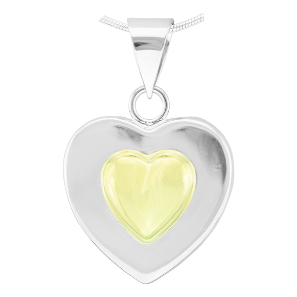 Beautiful Reversible Two-Tone Heart Beat Pendant Charm