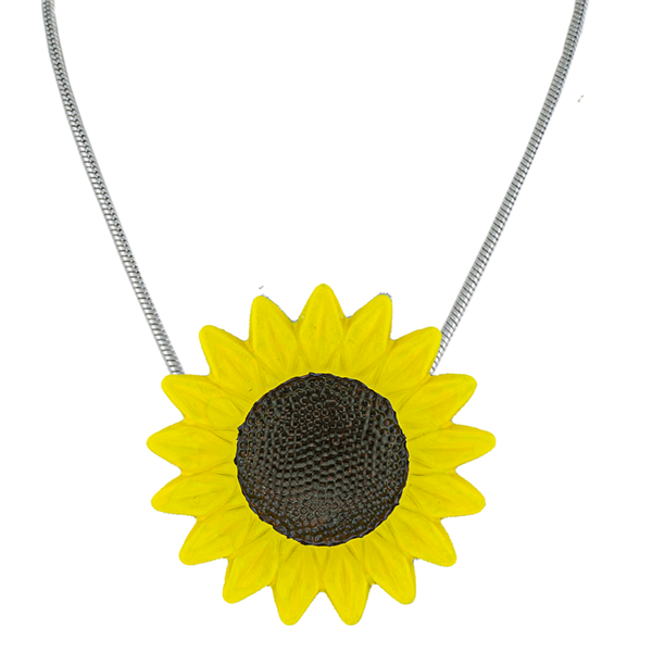 Glossy Sunflower Pendant