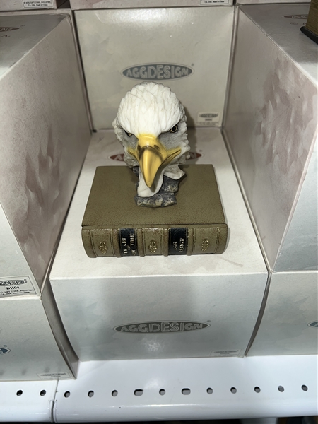 Bald Eagle Head AGG Design Sculptured Trinket Book Box