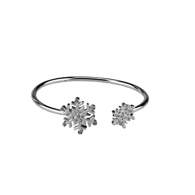 Snowflake Cuff Bangle