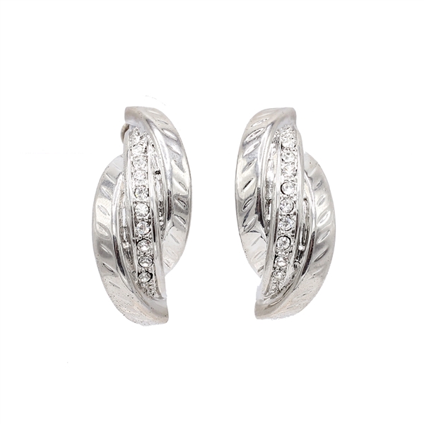 Stylish Fashion Sparkling Diamond Crystals Cuff Earrings