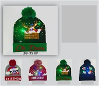 Cozy Colorful Light Up Christmas-Inspired Fashion Knitted Beanie