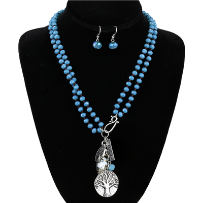Turquoise Strength Necklace Set