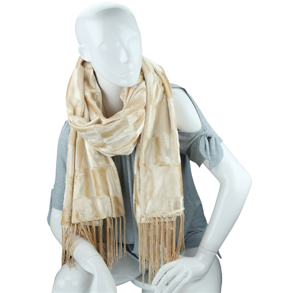 Stylish Fashion Forward Trendy Soft Suede Warm Ivory Blanket Shawl Scarf
