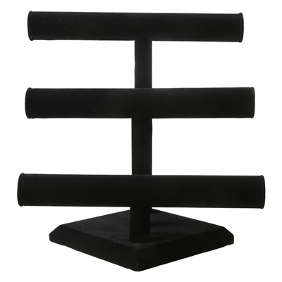 Jewelry 3-Tier Display Stand | Black Velvet