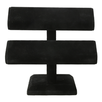 Jewelry 2-Tier Display Stand | Black Velvet