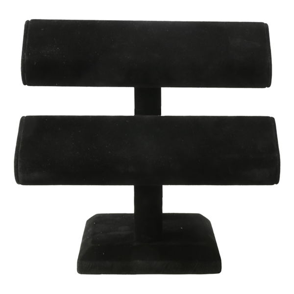 Jewelry 2-Tier Display Stand | Black Velvet