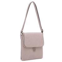 Chic Light Stone Faux Leather Fashion Conceal Carry Shoulder Crossbody