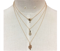 SUMMER VIBE NECKLACE SET | GOLD
