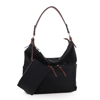 Women's Black Handbag Set