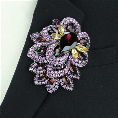 SPARKLING CRYSTAL FLOWER | PIN BROOCH