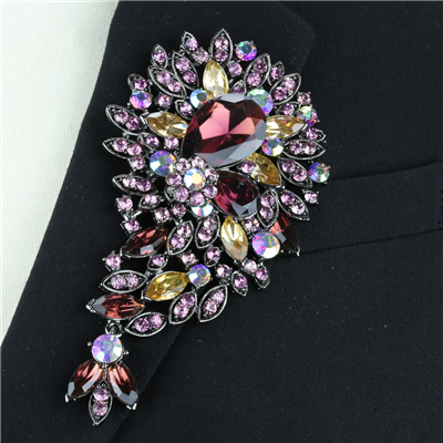 SPARKLING CRYSTAL FLOWER | PIN BROOCH