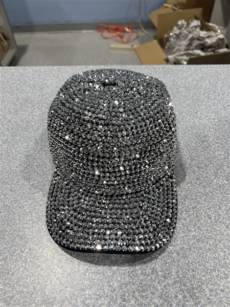 Fashion Sparkling Colored Rhinestone Bling Bedazzled Adjustable Velcro Ball Cap Hat