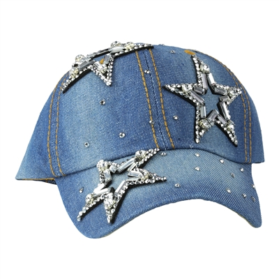3 STAR DENIM HAT