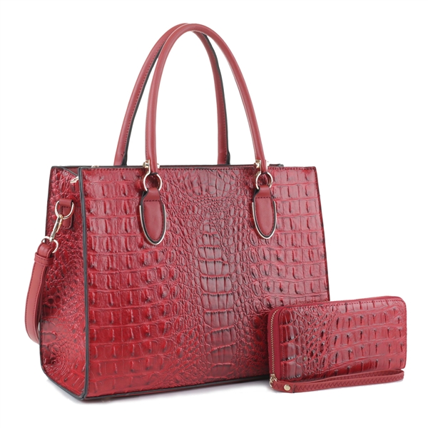 THE PANACHE SATCHEL SET RED