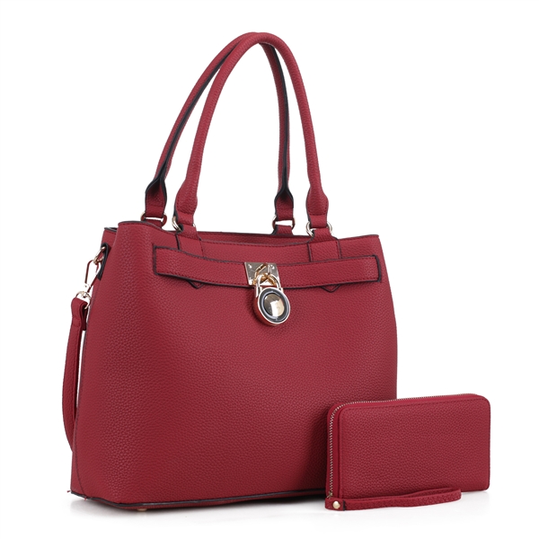 THE MATE SHOULDER HANDBAG SET | RED