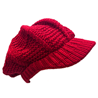 Fashion Oversized Colored Knitted Beret Cabby Cap