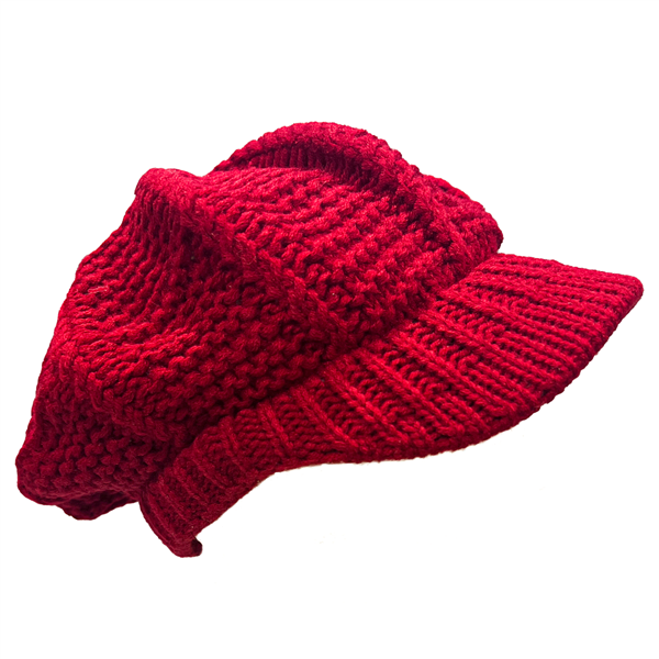 Fashion Oversized Colored Knitted Beret Cabby Cap