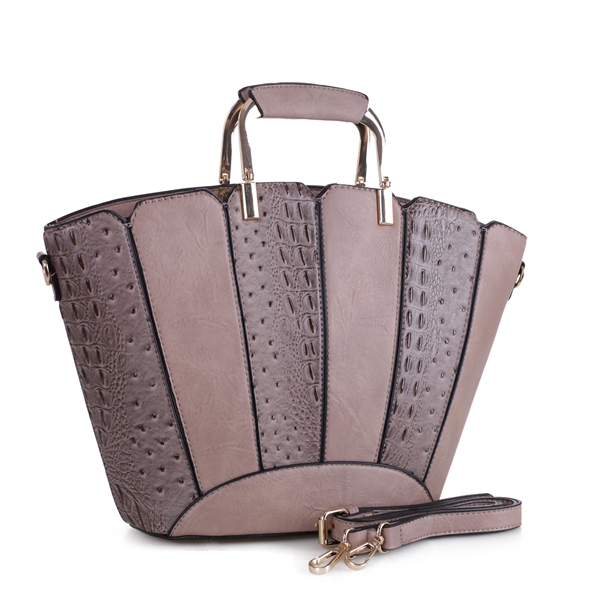 THE BRELLA FAN TOTE  HANDBAG | MAUVE