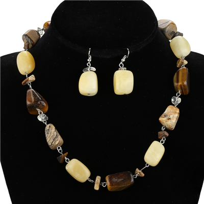 STONE NECKLACE SET