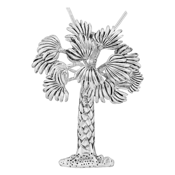 Seasonal Silver Palm Tree Fashion Pin Brooch Pendant Charm