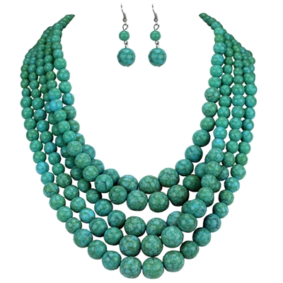 Turquoise Necklace Set