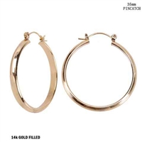 35MM STATEMENT HOOP EARRINGS | GOLD