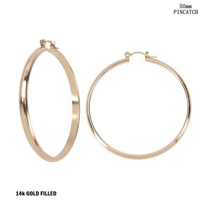 50MM STATEMENT HOOP EARRINGS | GOLD