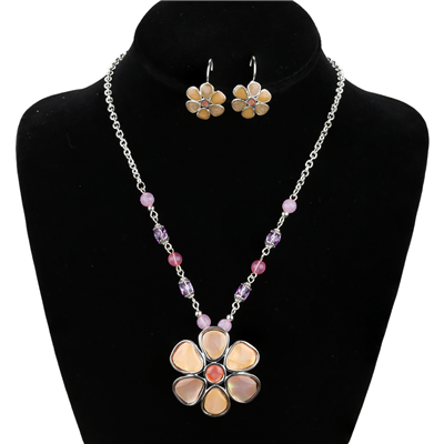 FLOWER NECKLACE SET