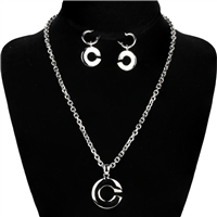 SMOOTH "C" NECKLACE SET