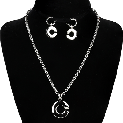 SMOOTH "C" NECKLACE SET