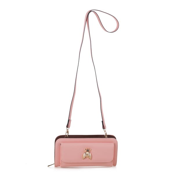 Women's Pink Crossbody Wallet