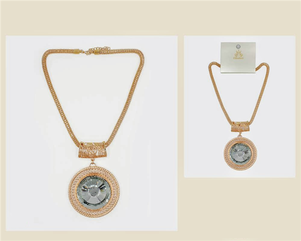 Stone Medallion Necklace