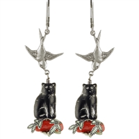 Go Away Cat Earrings