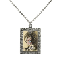 10 Wheel Tarot Card Frame Necklace