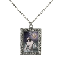 17 Star Tarot Card Frame Necklace