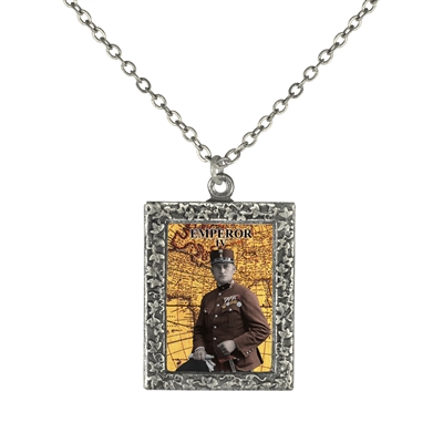 4 Emperor Tarot Card Frame Necklace